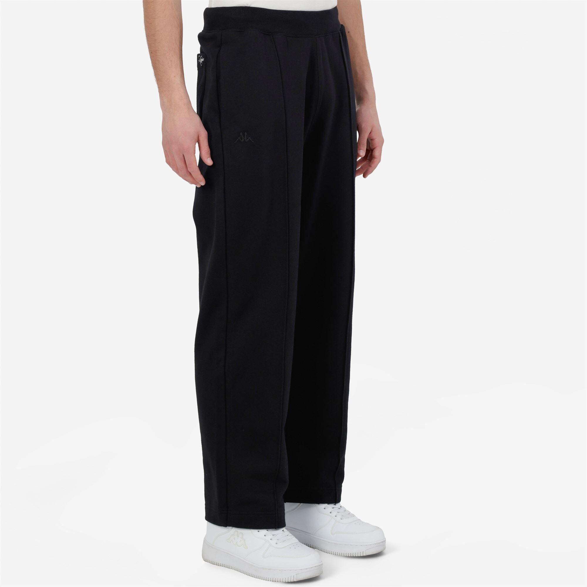 Pantaloni tuta da uomo in cotone nero da streetwear sportivo 6/6