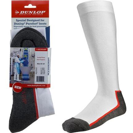 Dunlop Stiefelsocken Boot Sock Hygienic weiß/grau Gr. 39-41
