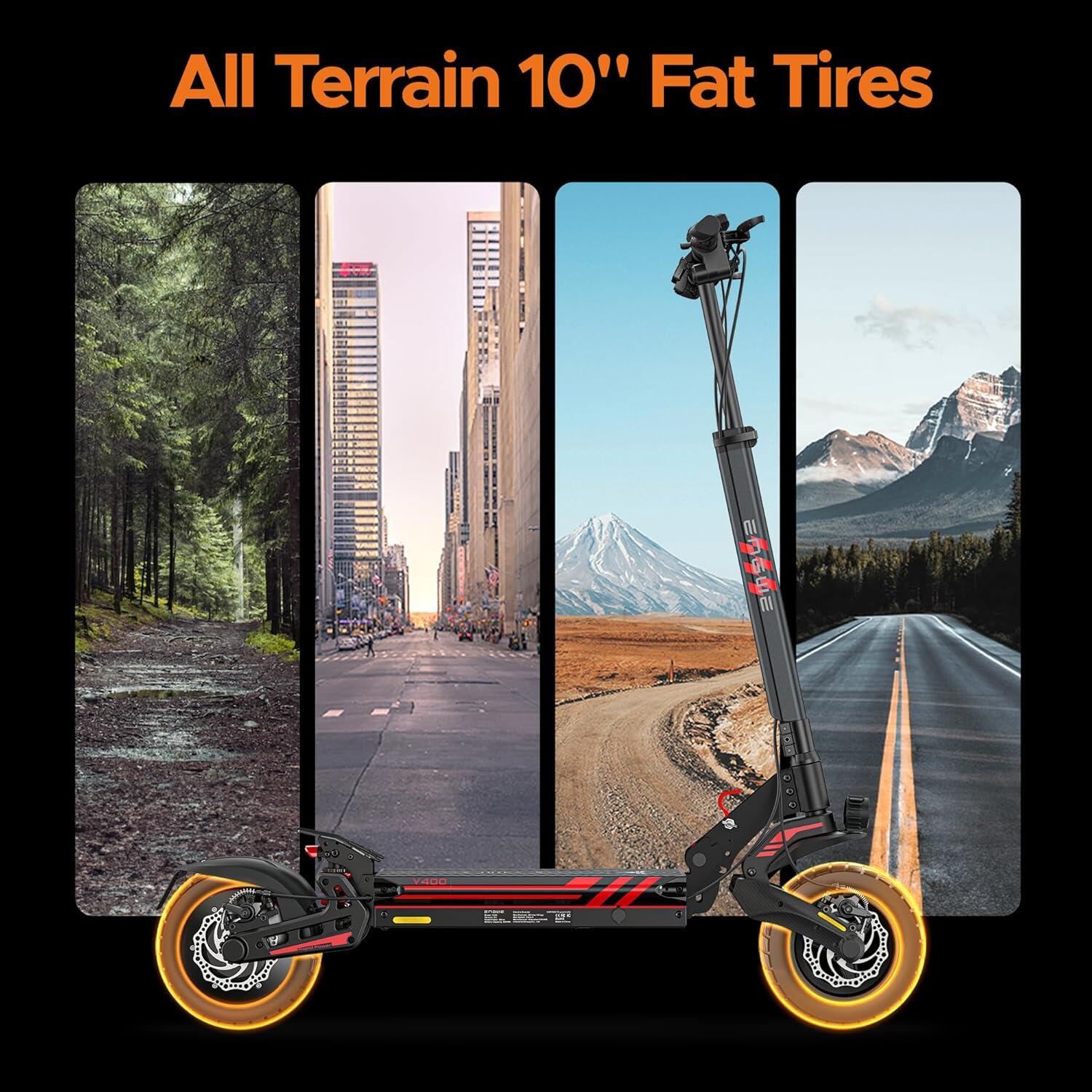 Trottinette électrique ENGWE Y400 48V 10,4Ah 500W Pneus 10 pouces 6/7