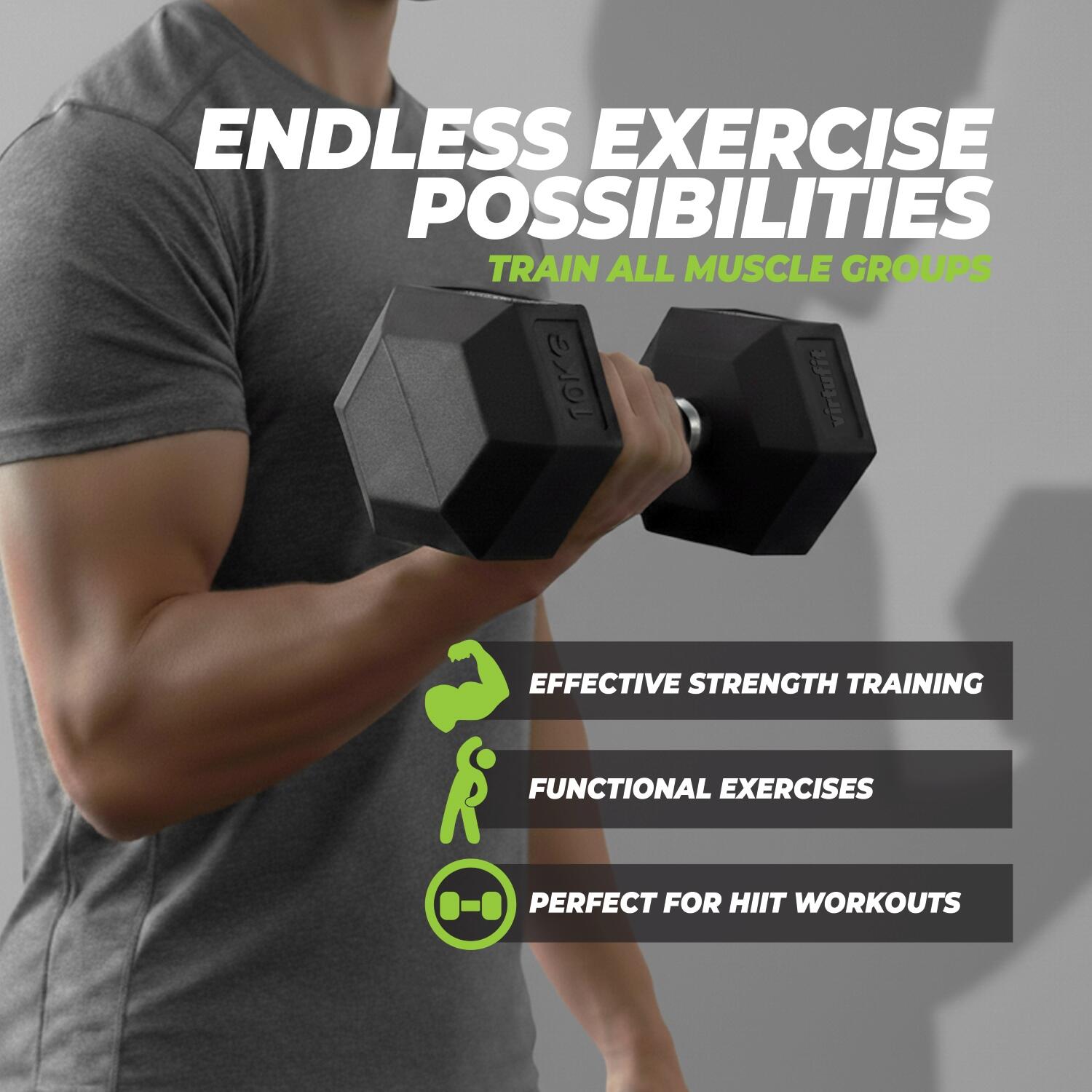 Hexa Dumbbell Pro - Pesos - Por peça - 1 a 40 kg 5/6
