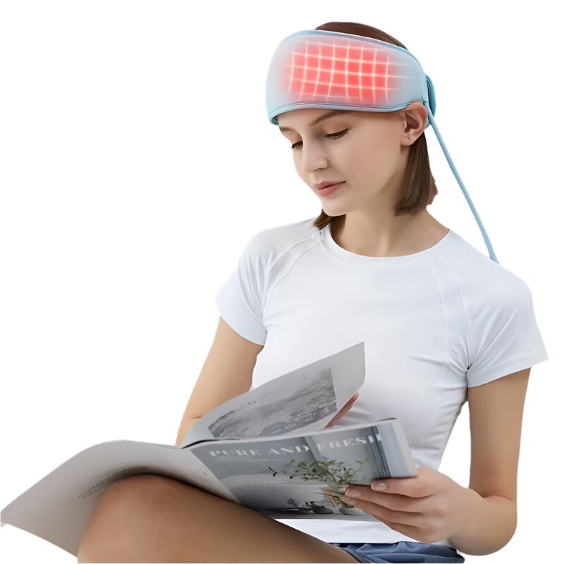 NNETM USB Rechargeable 360° Scalp Massager with Heat & Air Compression(Blue)