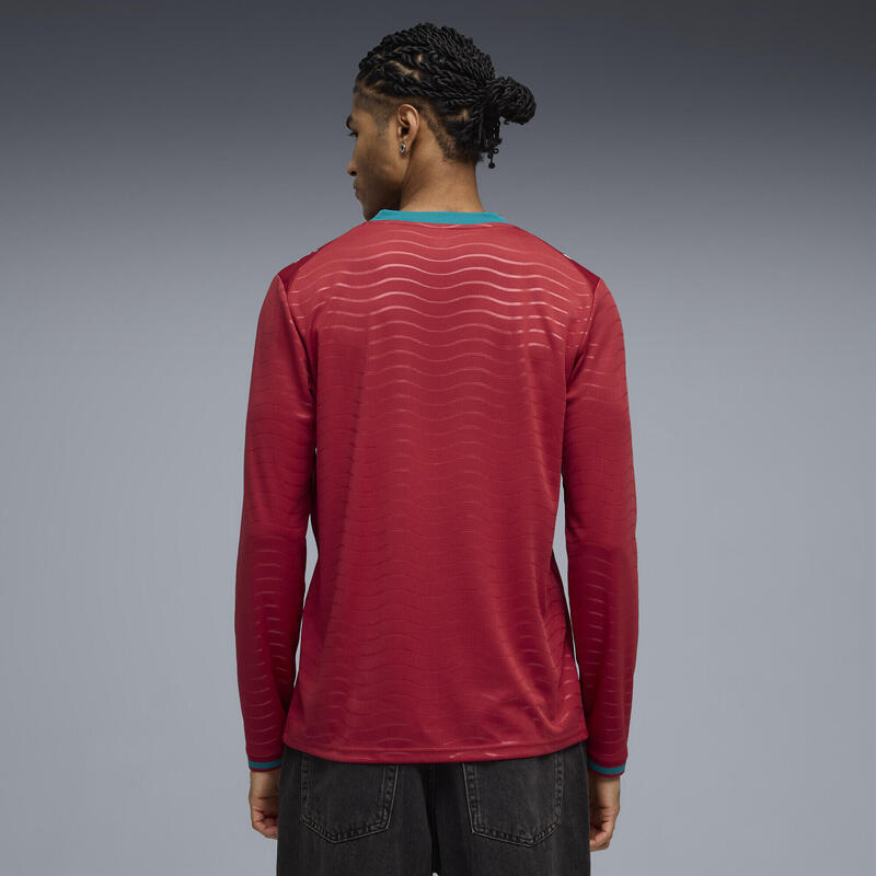 Tricou fotbal bărbați mânecă lungă 2026, roșu PUMA