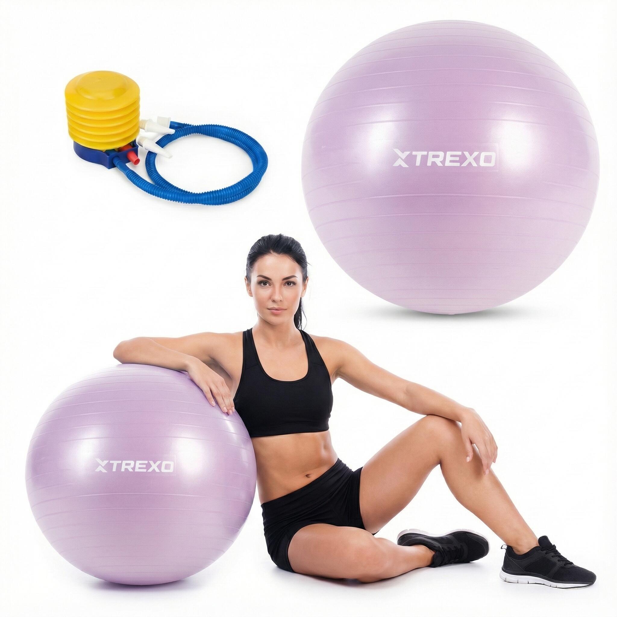 Trexo - Ballon De Gymnastique Xtrexo Txo-b4z008-vt - Gym Ball - Violet - 65 Cm - Decathlon