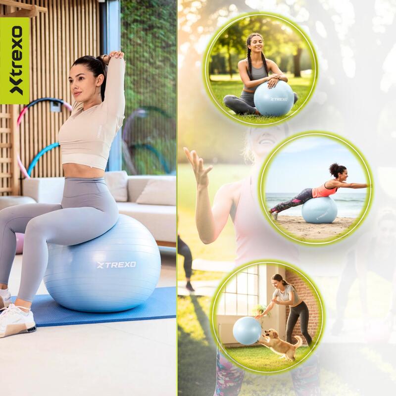 Minge de gimnastică XTREXO TXO-B4Z008-BL