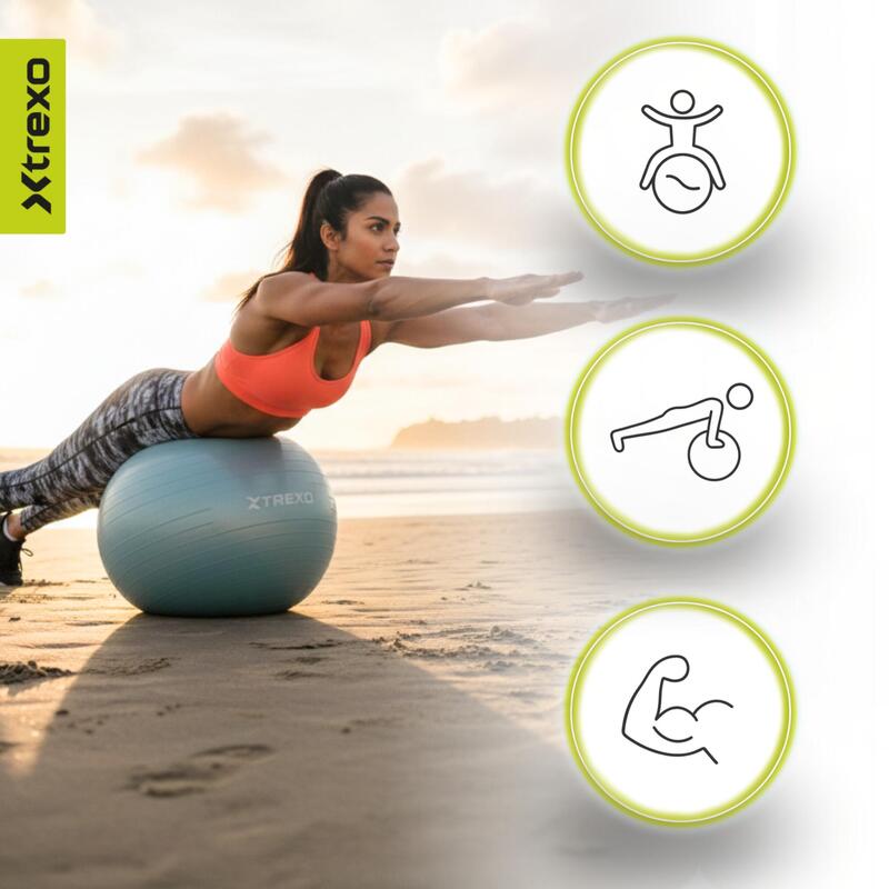 Minge de gimnastică XTREXO TXO-B4Z008-BL