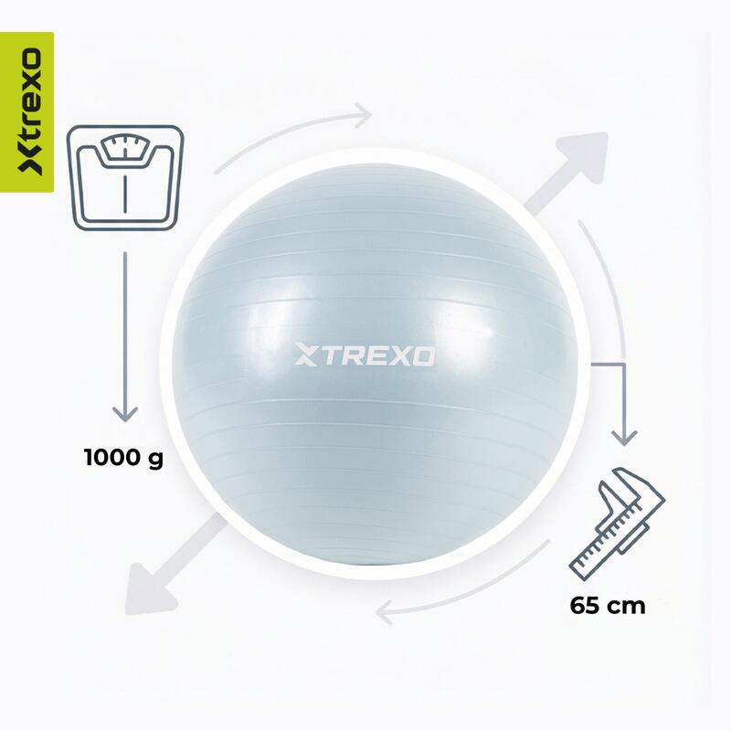Minge de gimnastică XTREXO TXO-B4Z008-BL