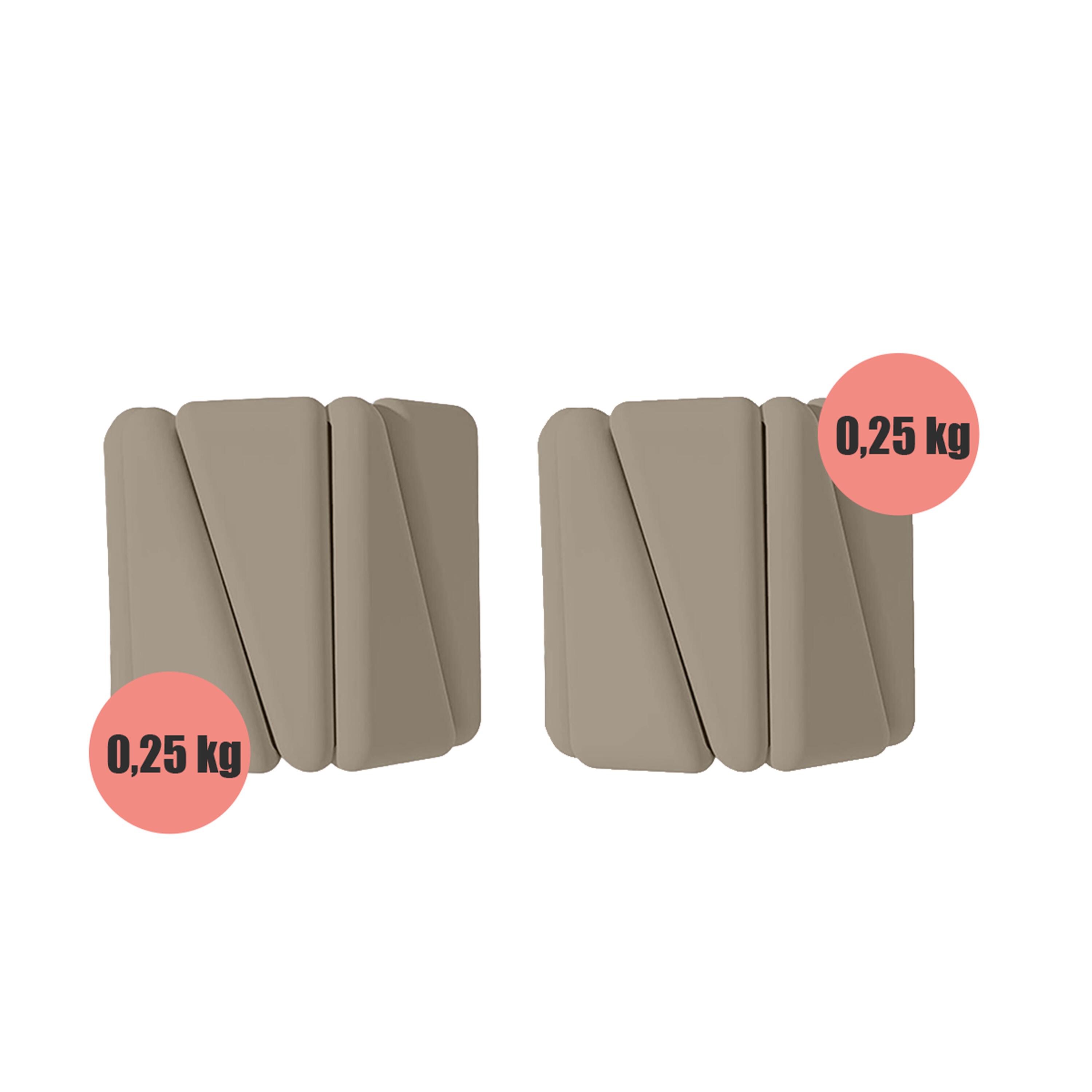 OBCIĄŻNIKI NA KOSTKI CIĘŻARKI NA RĘCE NOGI DO ĆWICZEŃ REGULOWANE 2x 0,25 KG 2/7