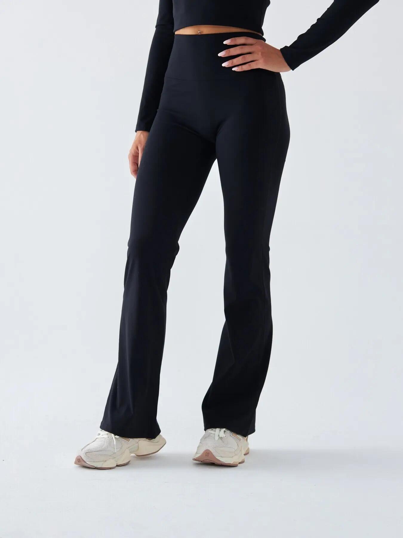Schwarze Flrared Leggings – Morning Dew 2/7