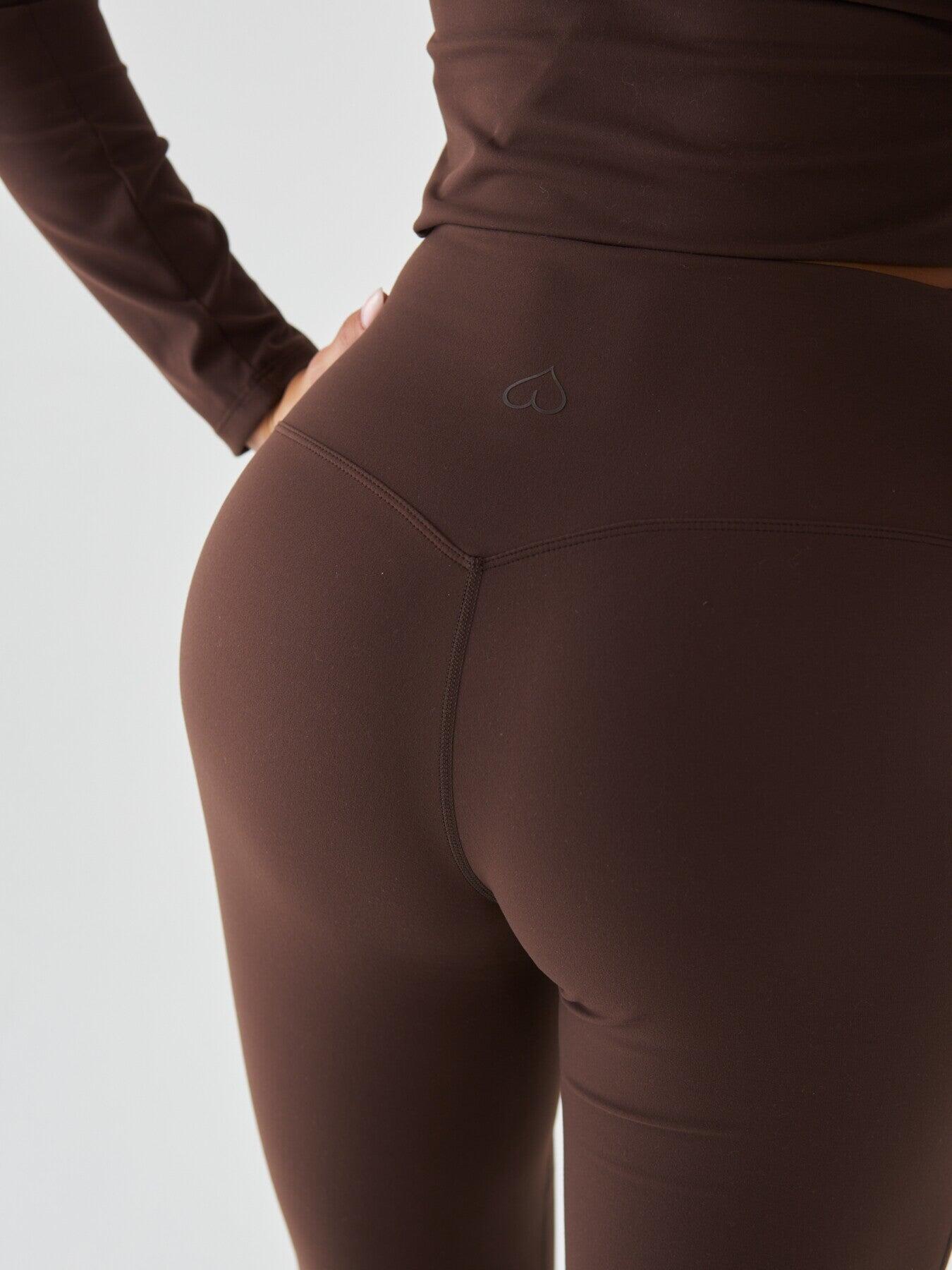 Braune Flrared Leggings – Morning Dew 5/7