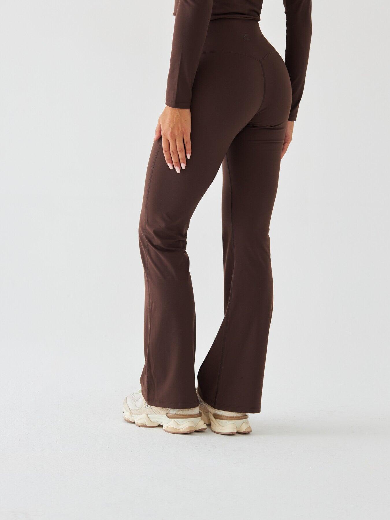 Braune Flrared Leggings – Morning Dew 4/7