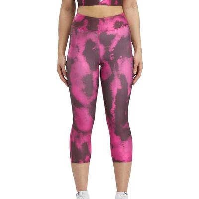 Reebok train legging dames - roze/mauve