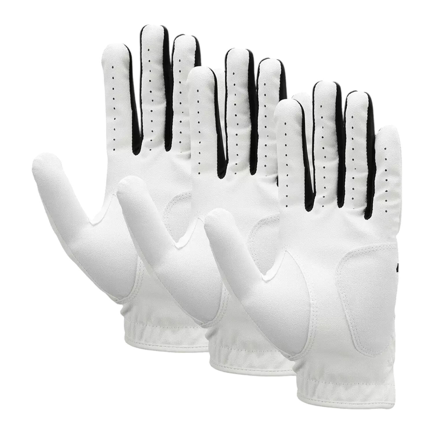 Guantes de Golf Dura Feel X Packs de 3 Blanco, Negro 2/2