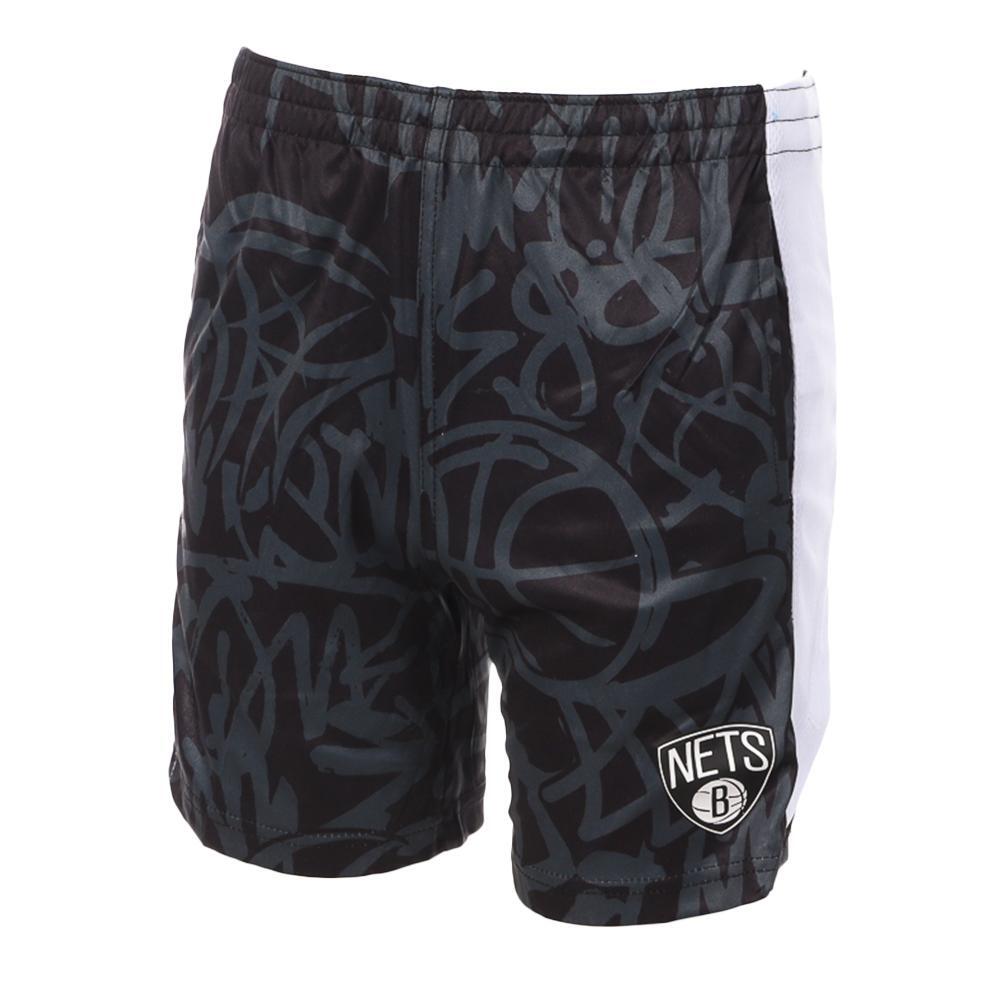 Nba - Short De Basketball Noir Garçon Nba Brooklyn Nets - Short De Protection - Noir - Decathlon