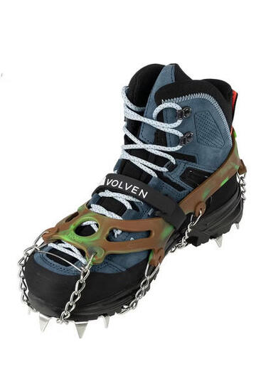 Schuhspikes winterwandern Pro Traxion Camo grün