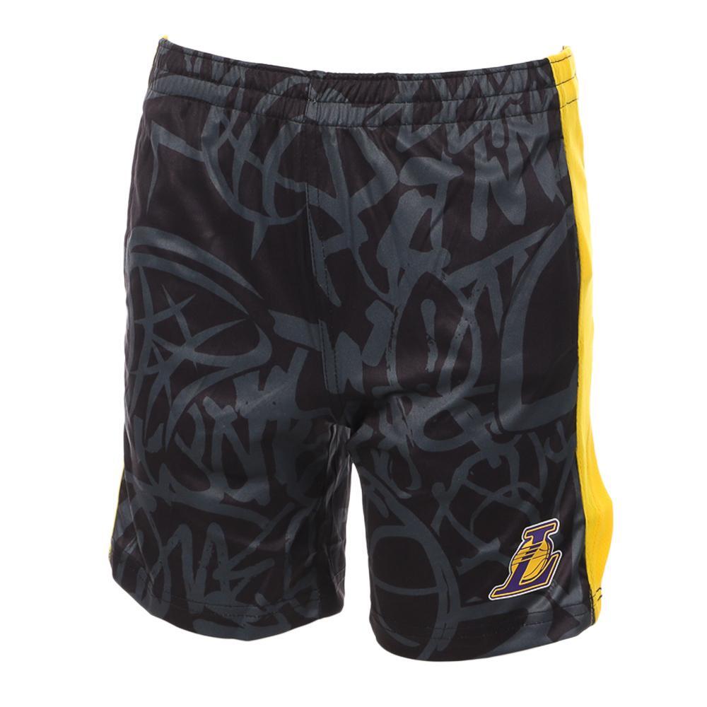 Boys' NBA Los Angeles Lakers Basketball Shorts - Black/Yellow