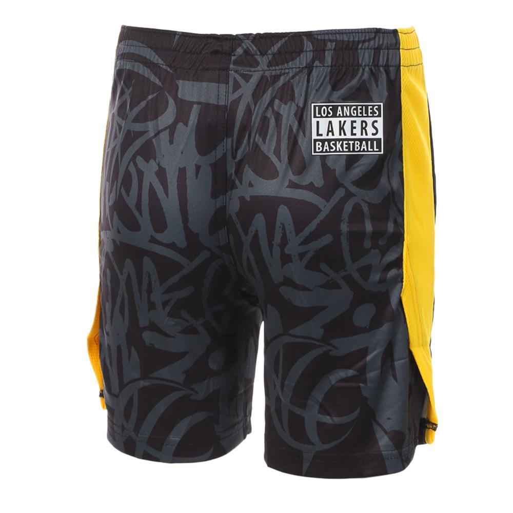 NBA Los Angeles Lakers Jungen Basketball Shorts Schwarz/Gelb 2/2