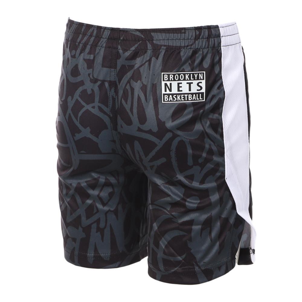 NBA Brooklyn Nets Jungen Basketball Shorts Schwarz 2/2