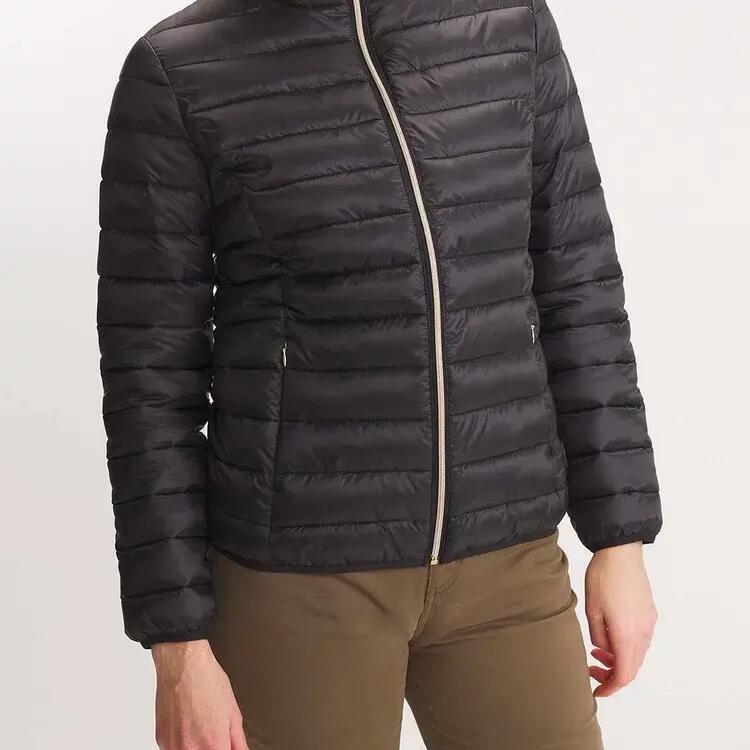 Women's Black Puffer Jacket TBS Naeliblo