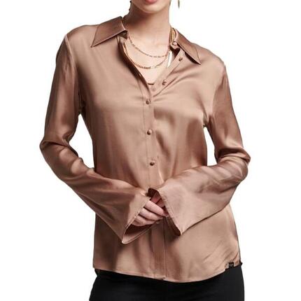 Camisa Marrón Superdry Studios para Mujer