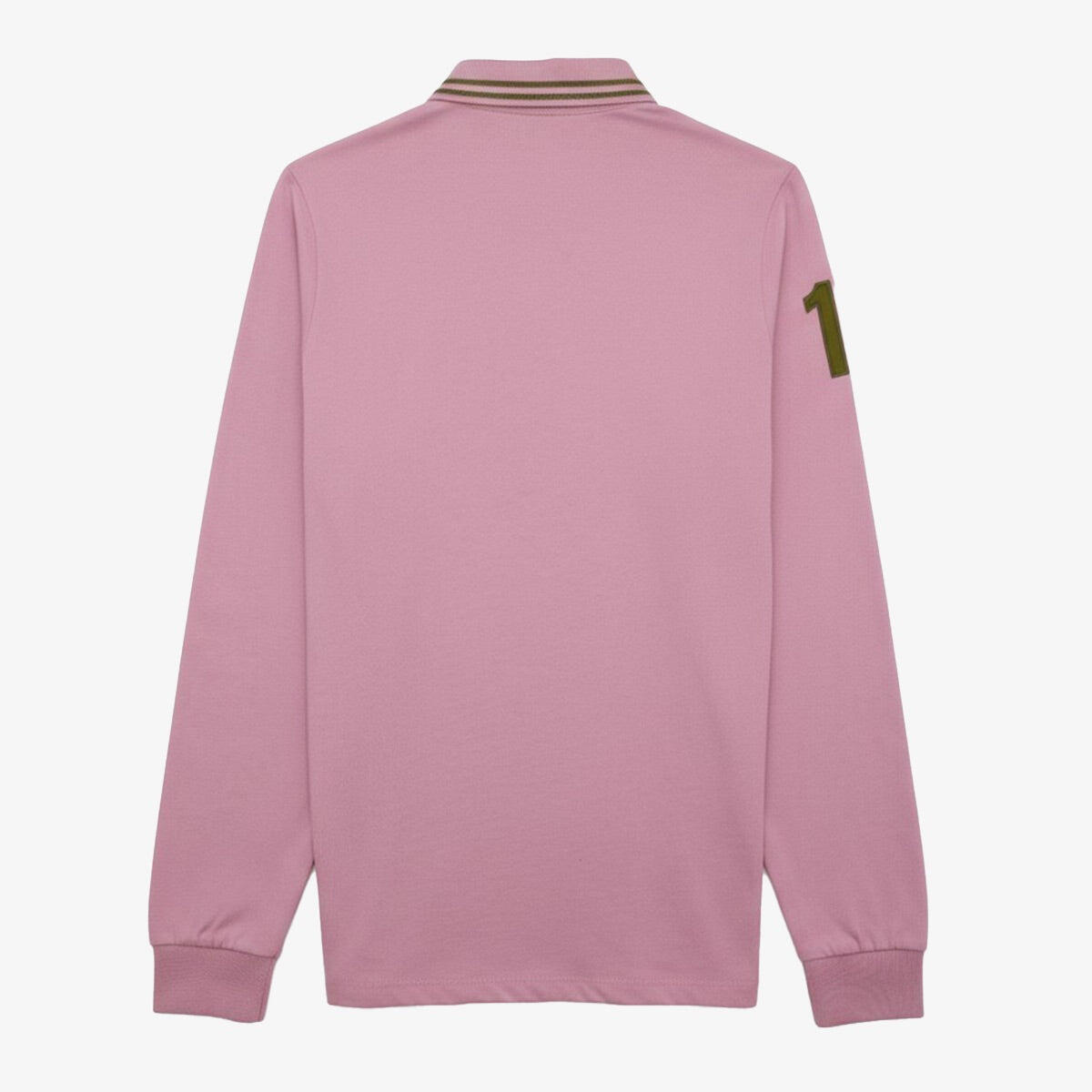 Polo manches longues 15 en coton rose Lounes 2/3