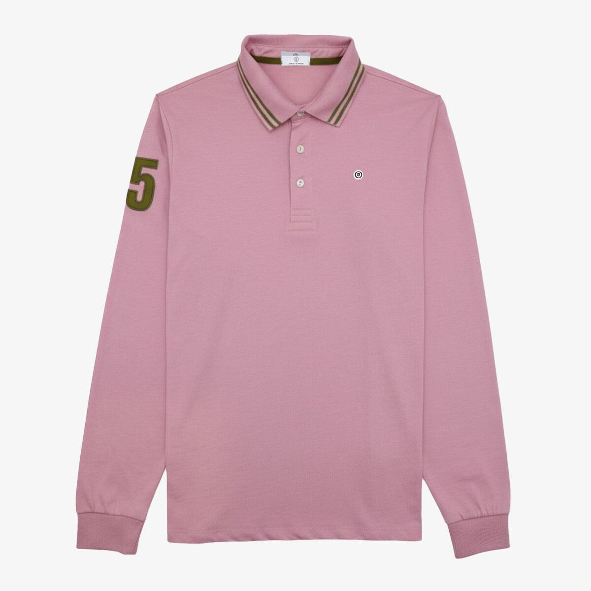 Serge Blanco - Polo Manches Longues 15 En Coton Rose Lounes - Chemise Manches Longues - Rose - Decathlon
