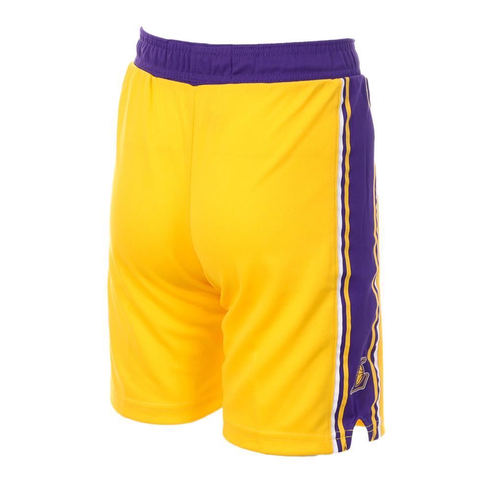 NBA Los Angeles Lakers Jongens Basketball Short Paars/Geel 2/2