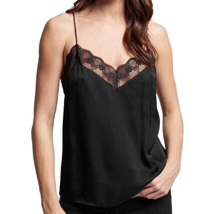 Débardeur Noir Femme Superdry Studios