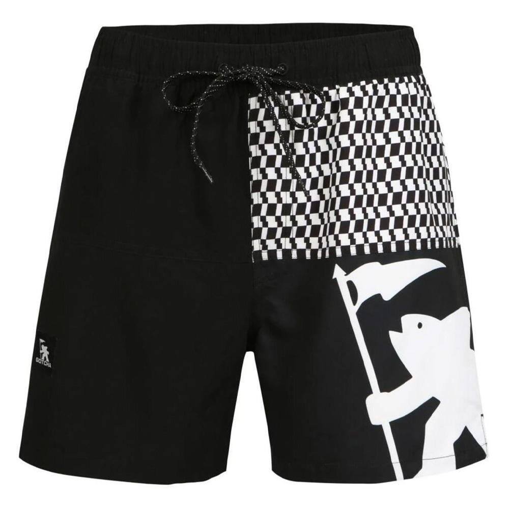 Men's Gotcha 963500 Black/White Swim Shorts
