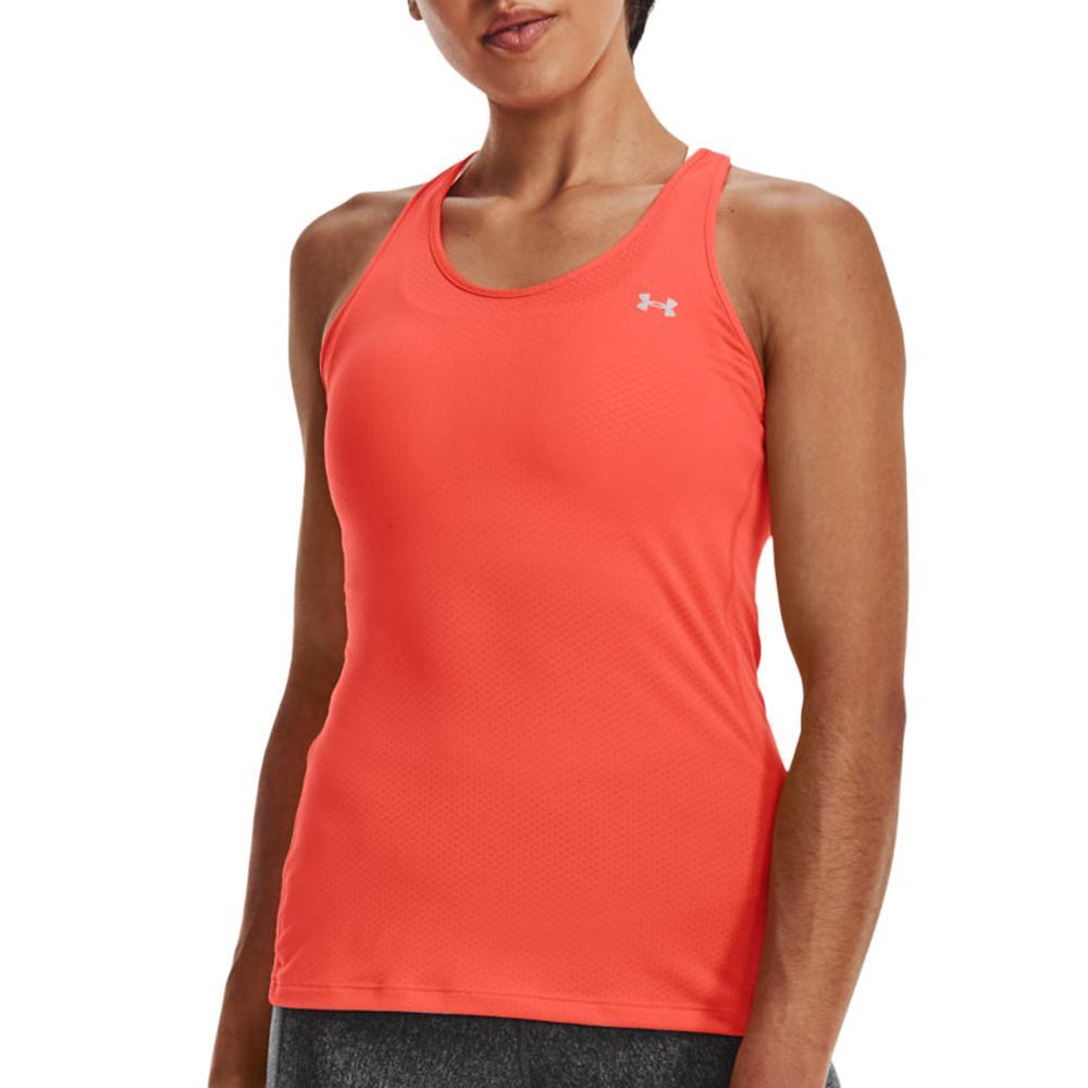 Débardeur Orange Femme Under Armour Racer 1/2
