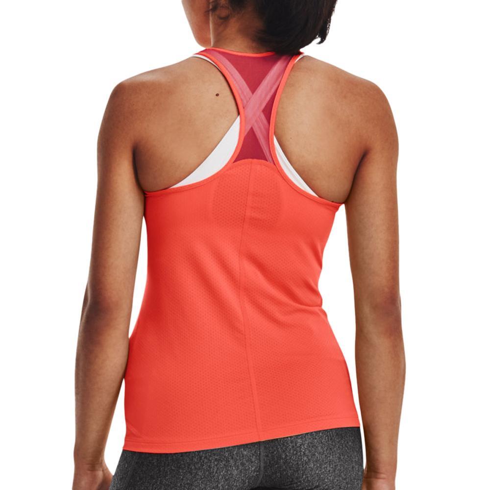 Débardeur Orange Femme Under Armour Racer 2/2