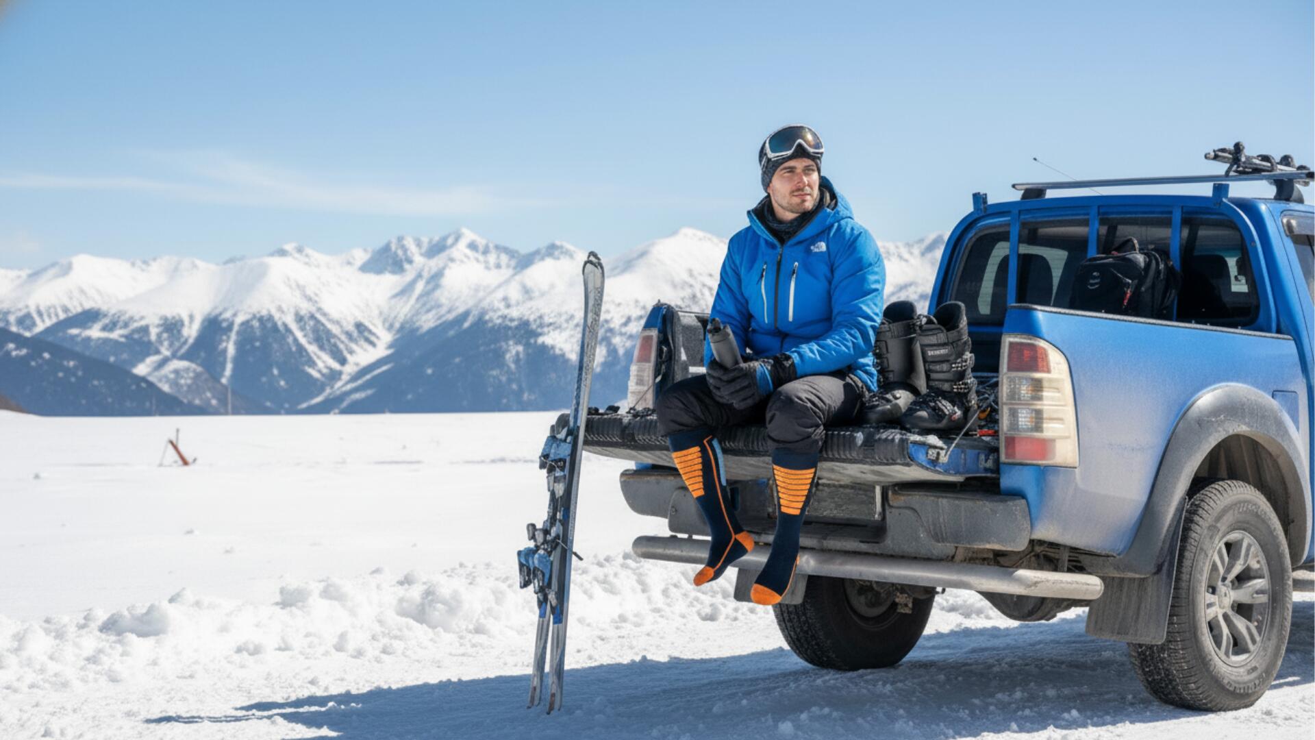 Merino Wol Skisokken met Schokabsorptie en Naadloze Pasvorm - Courchevel 2/5