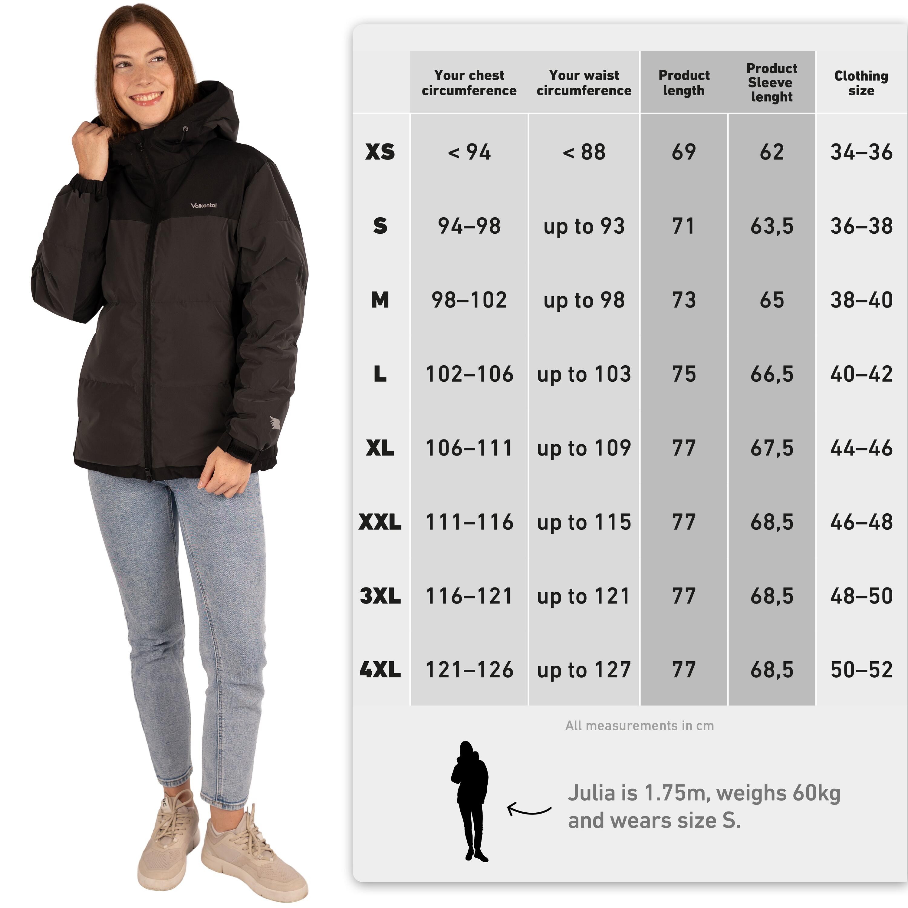 Daunen Winterjacke Reflektierend für Damen - Wasserabweisend und Atmungsaktiv 4/7