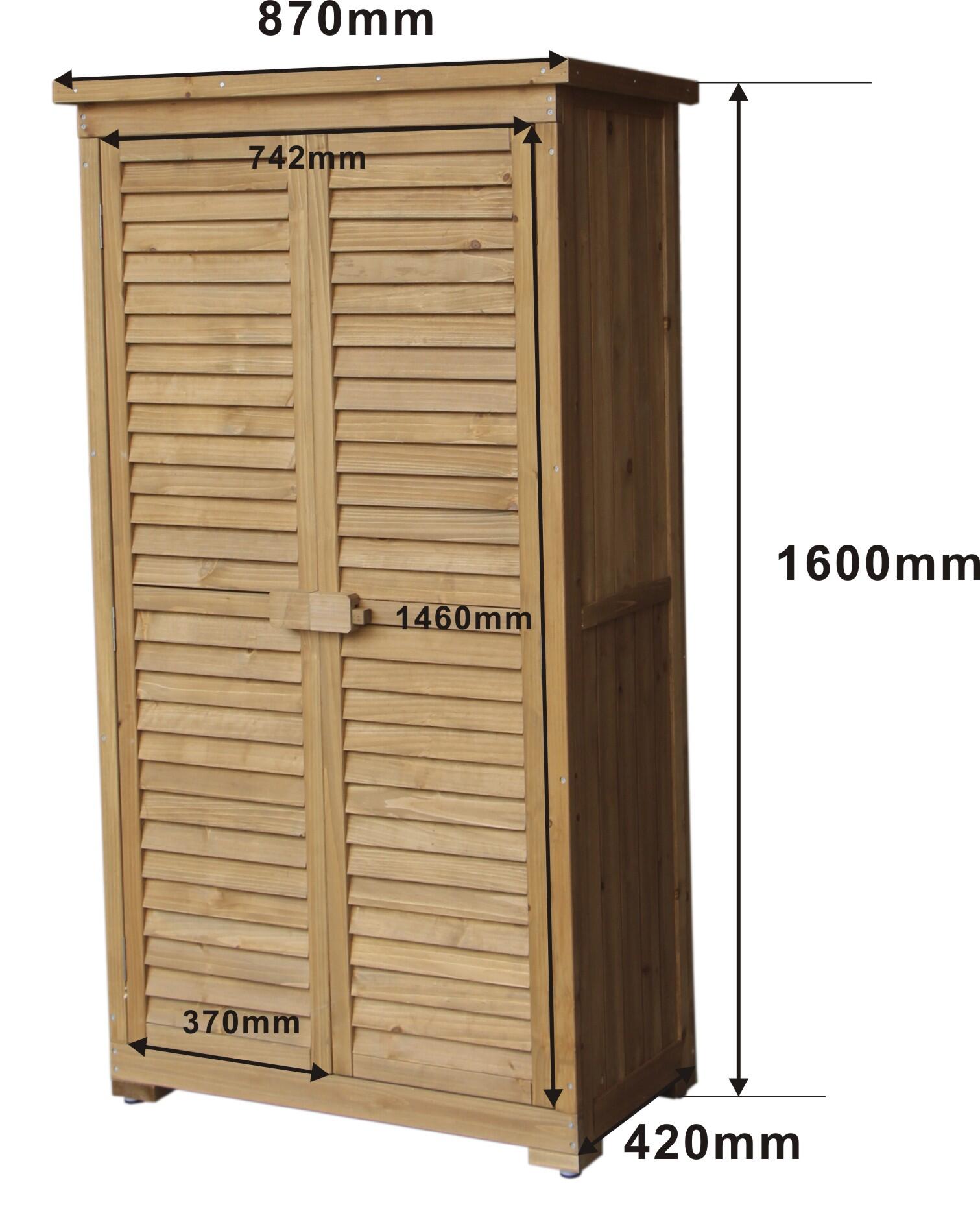 Armário de Madeira para Jardim Gardiun Emmy 87x46,5x160 cm 3/5