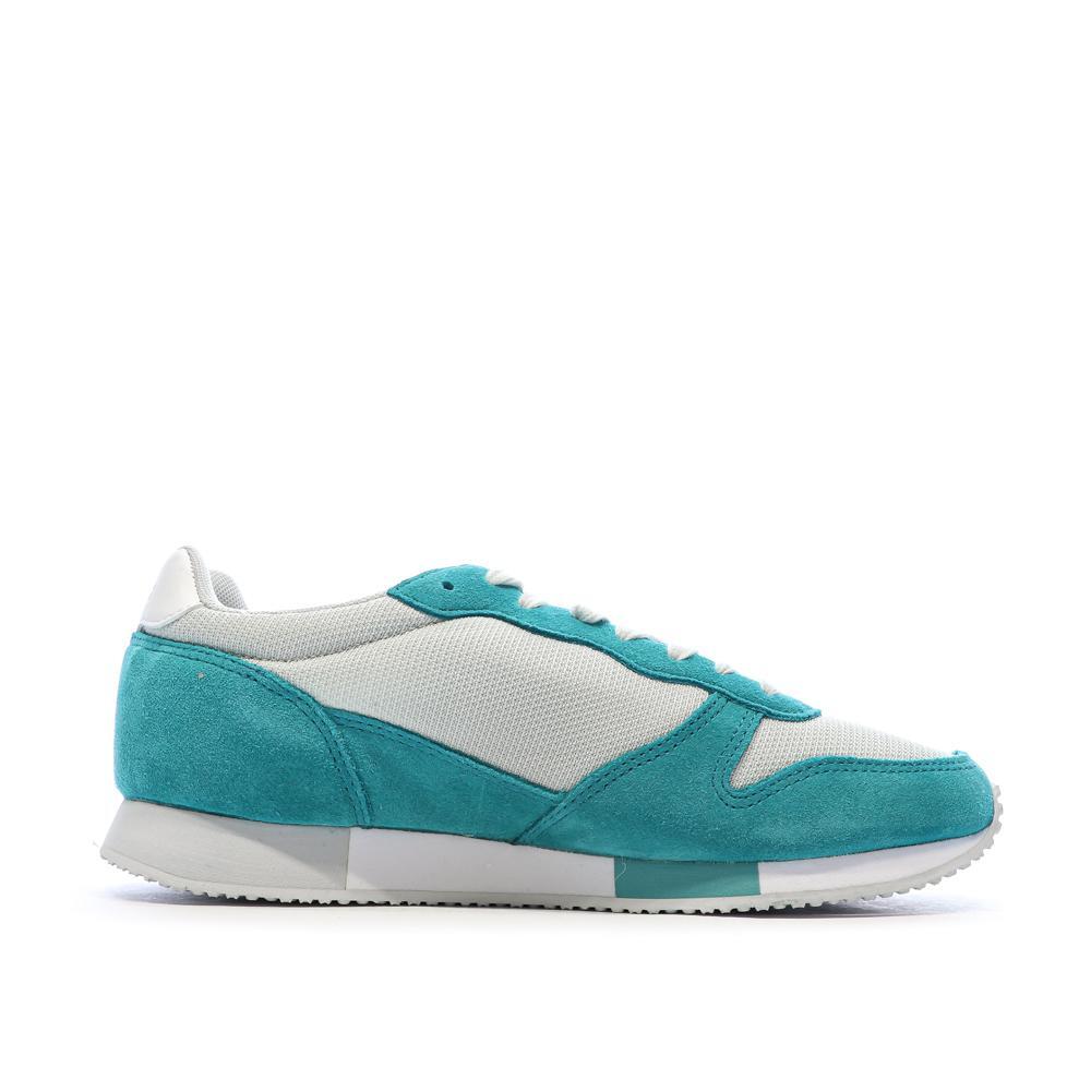 Zapatillas Le Coq Sportif Alpha para Mujer Blancas y Turquesas 2/7