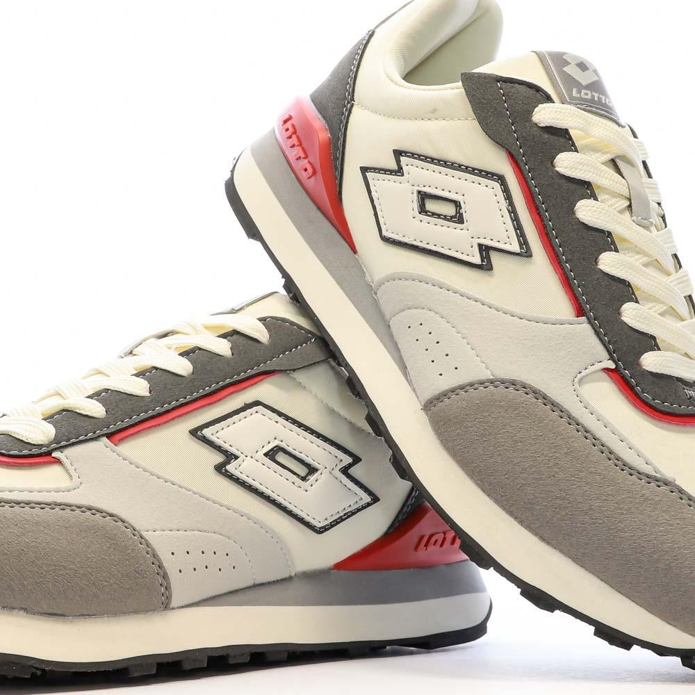Zapatillas Lotto Twenty 5 Beige/Gris para Hombre 7/7