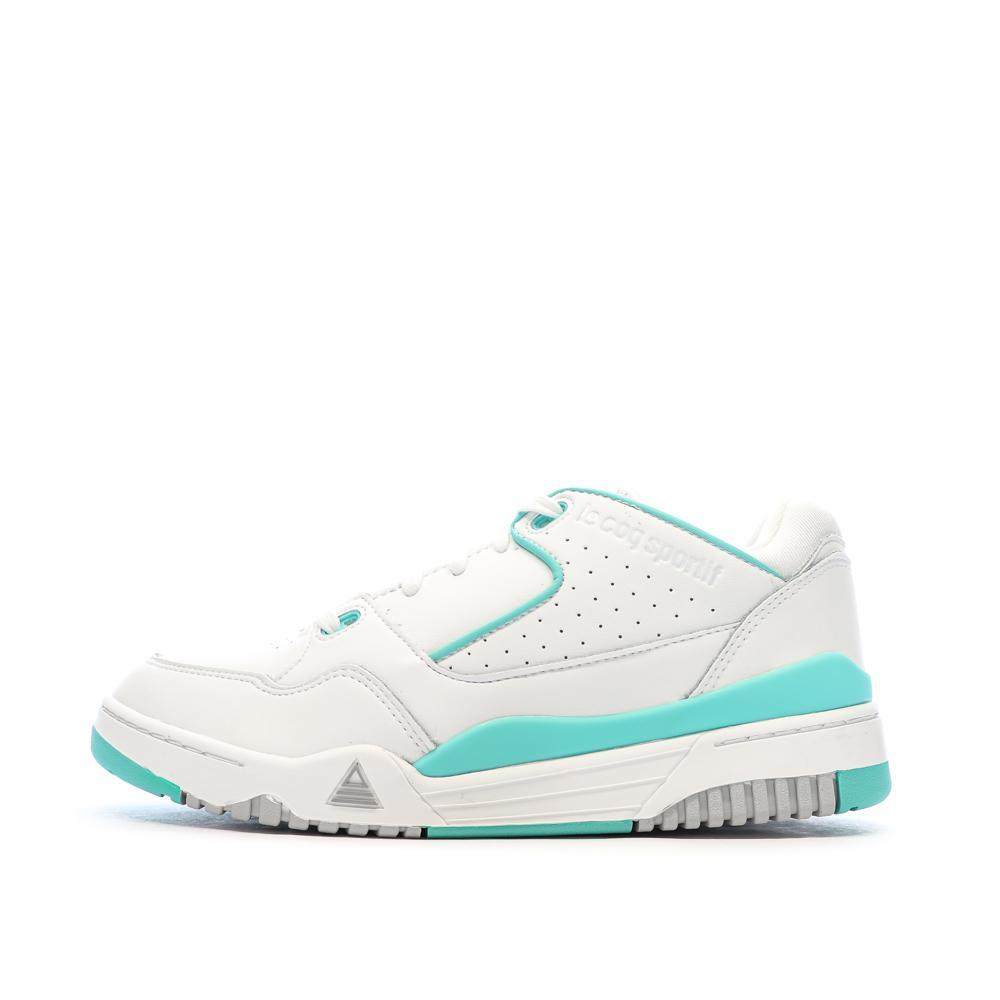 Men's Le Coq Sportif Nineties White/Turquoise Trainers