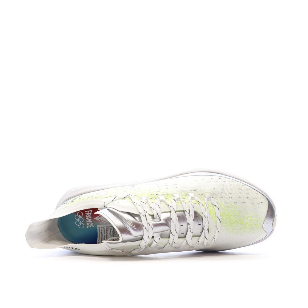 Baskets Blanc/Jaune Homme Le Coq Sportif Oly 4/7