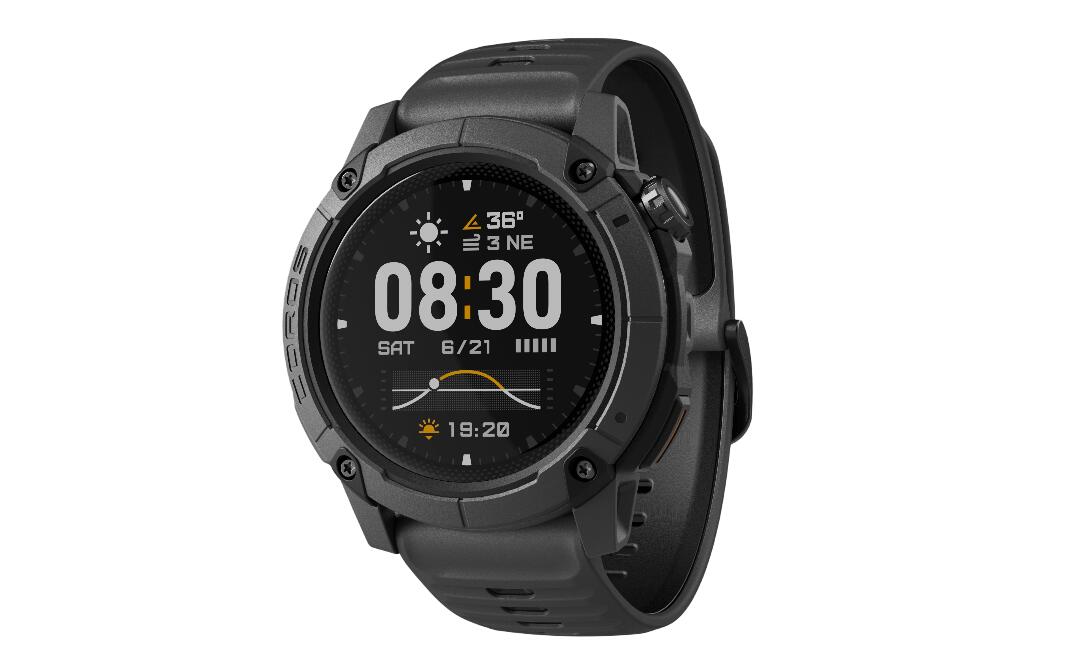 Coros Nomad GPS Horloge Zwart/Donkergrijs 2/6