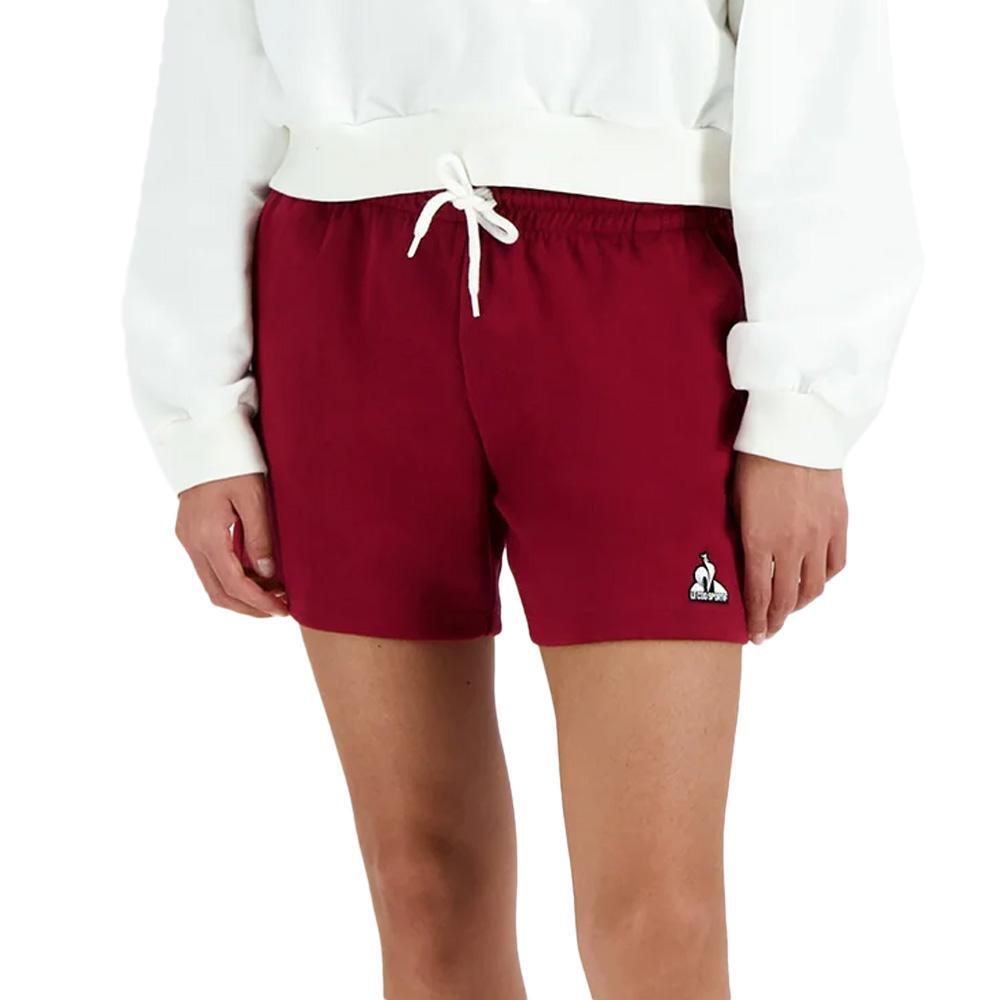Short Bordeaux Femme Le Coq Sportif Heritage 2/2