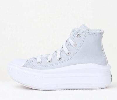 Scarpe bambina converse chuck taylor all star move platform - grigio