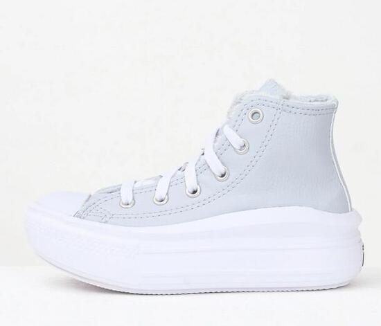 Scarpe bambina converse chuck taylor all star move platform - grigio