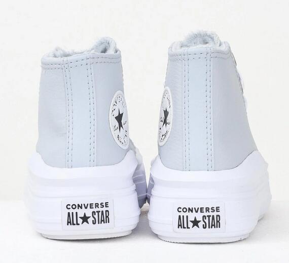 Scarpe bambina converse chuck taylor all star move platform - grigio 2/5