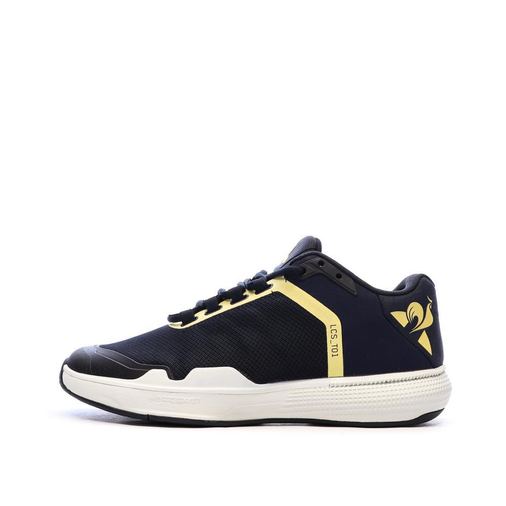 Men's Black & Yellow Le Coq Sportif Futur Trainers