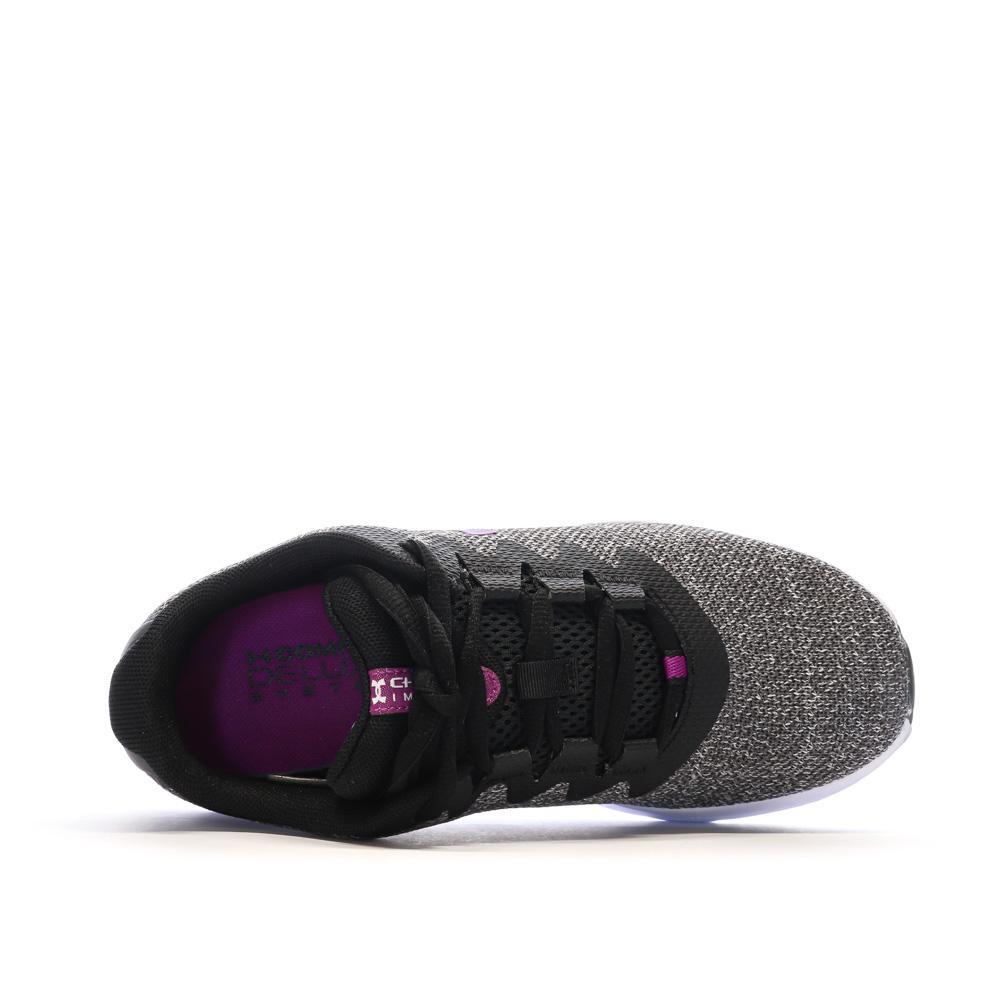 Under Armour Charged Hardloopschoenen Dames Grijs/Paars 5/7