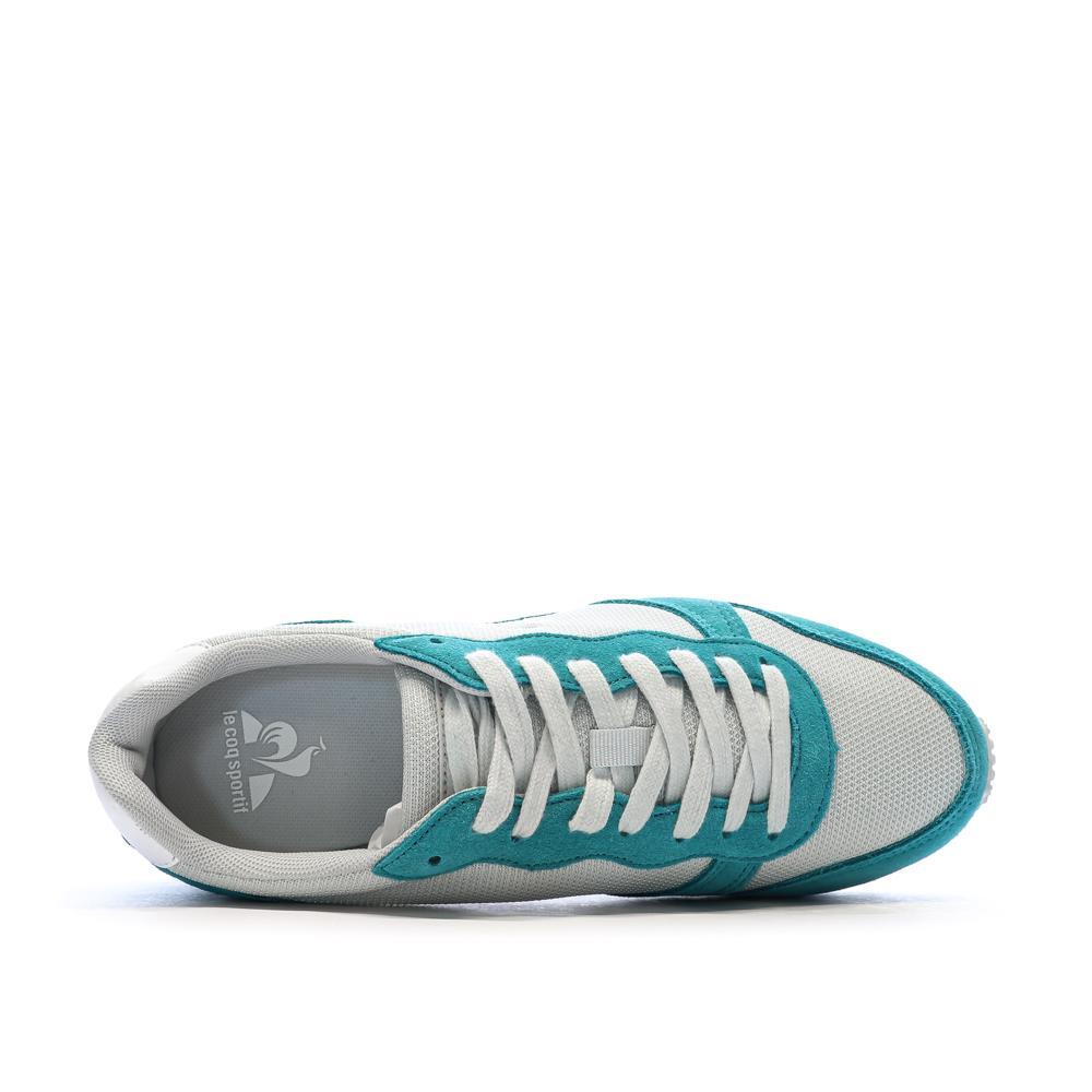 Zapatillas Le Coq Sportif Alpha para Mujer Blancas y Turquesas 5/7