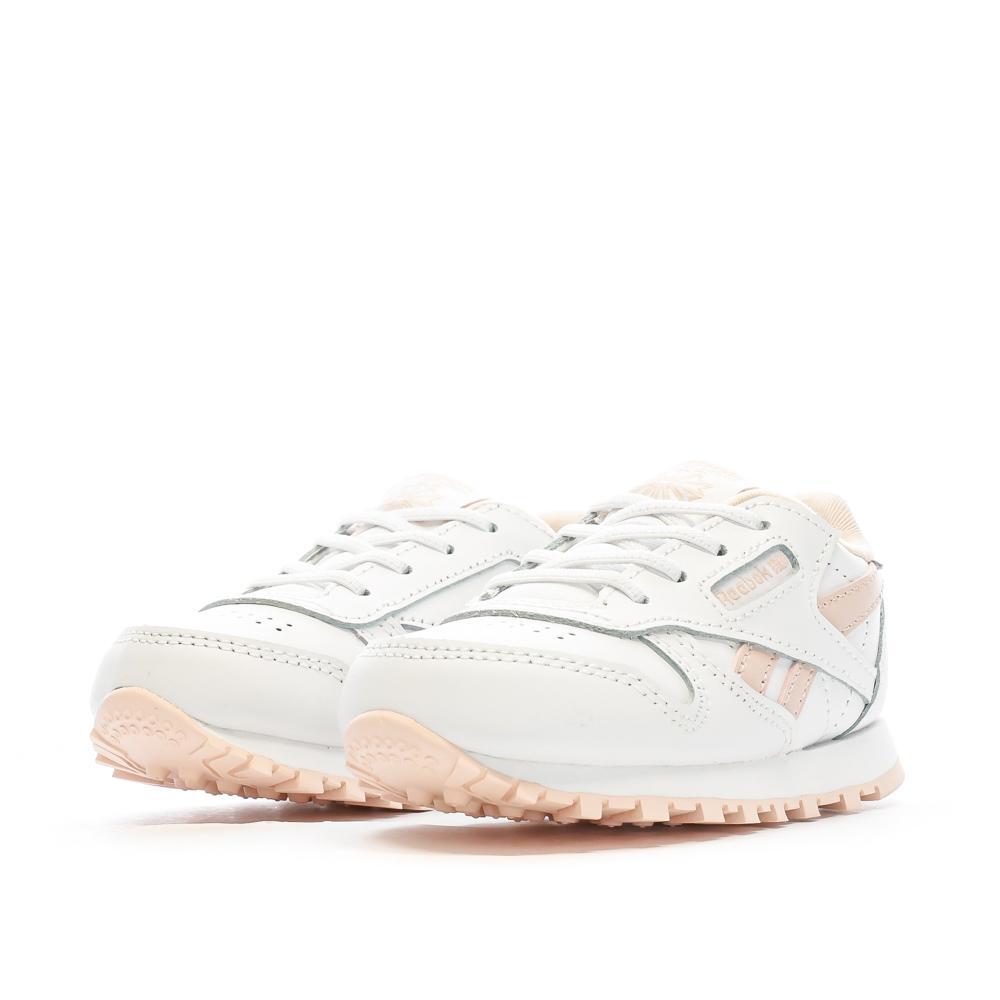 Baskets Blanches/Rose Fille Reebok Classic Leather 100069854 6/7