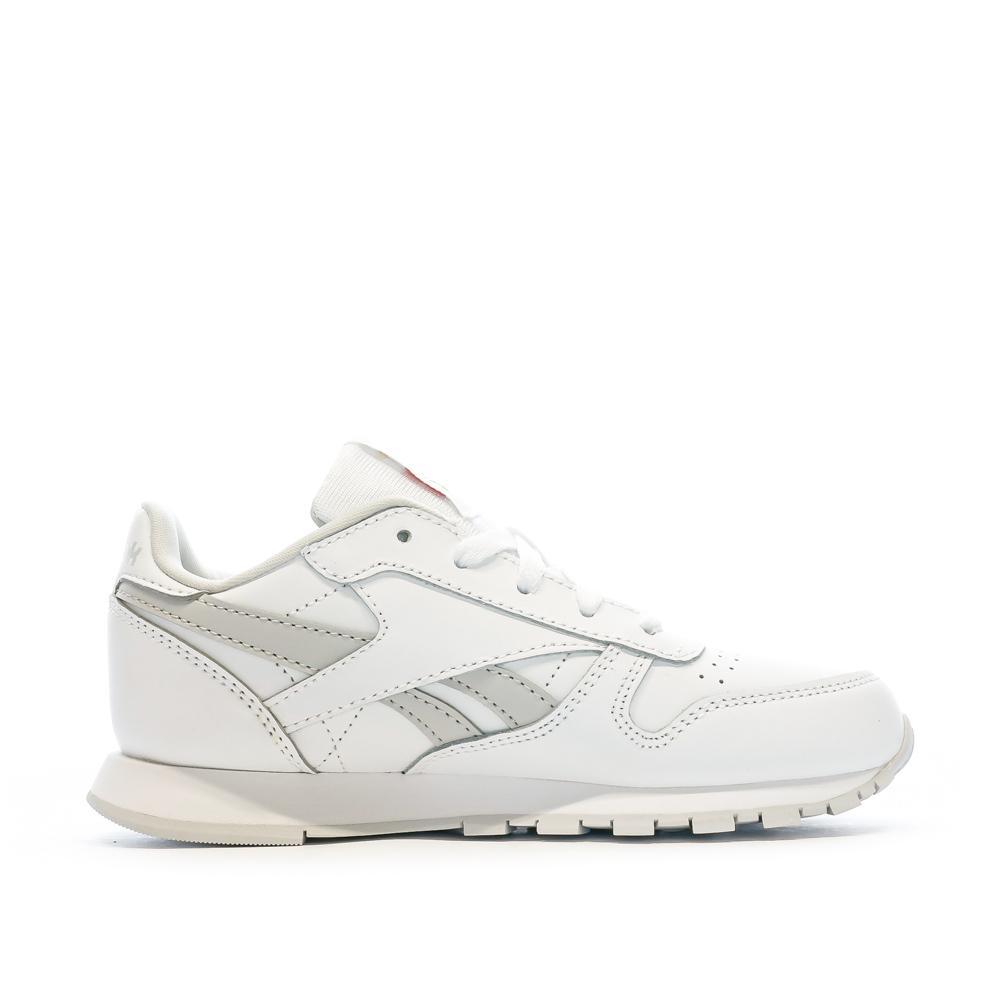 Reebok Classic Leather IG2593 Witte Sneakers voor Jongens 3/7