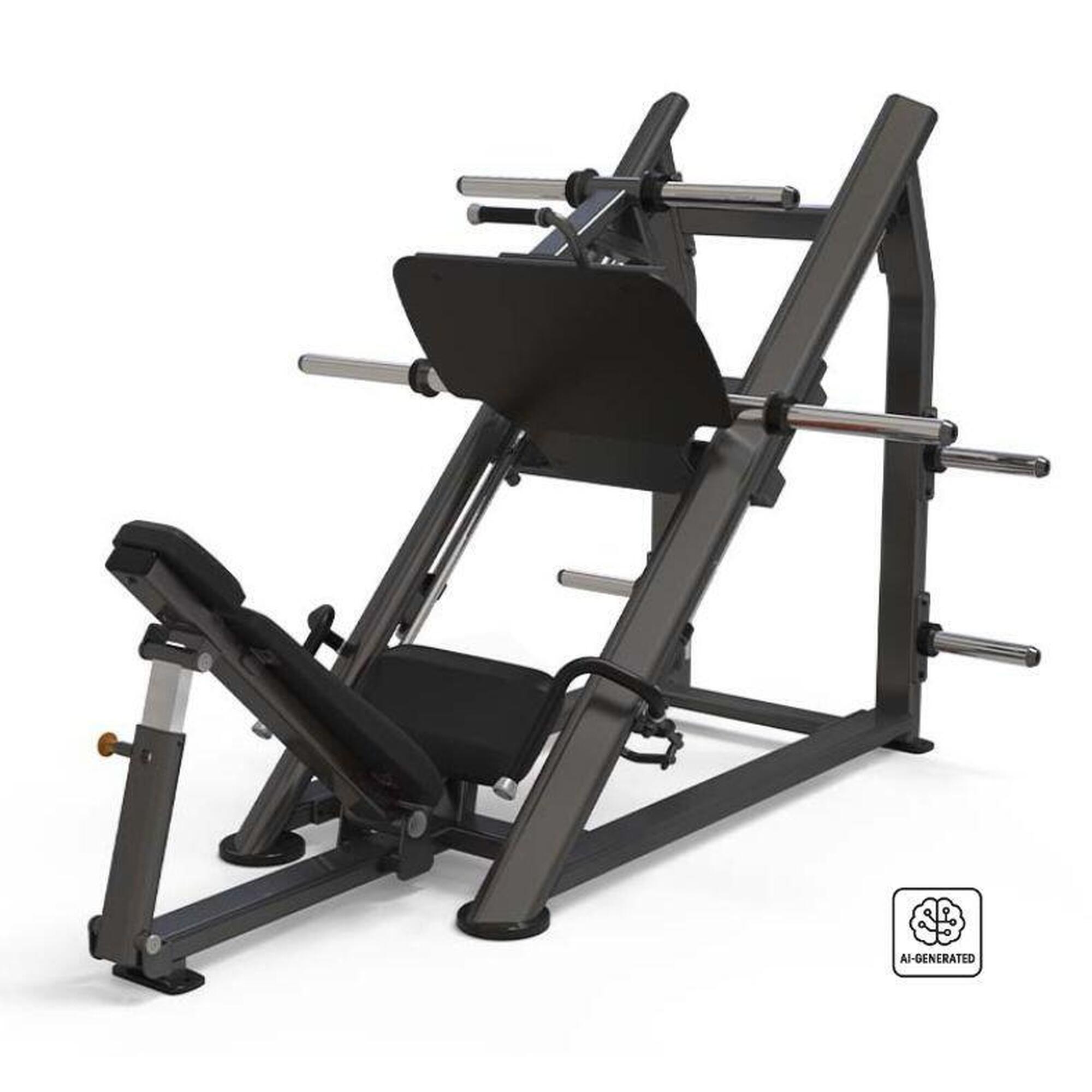 Ion Fitness - Presse À Jambes  If535 - Charge Maximale 350kg - Poids Utilisateur 150kg - Appareil De Musculation - Noir - Taille Unique - Decathlon