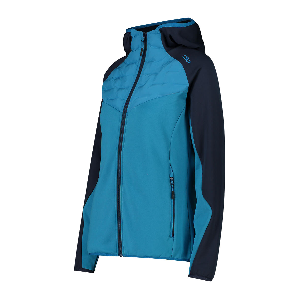 Veste à capuche hybride unlimitech femme CMP 2/3