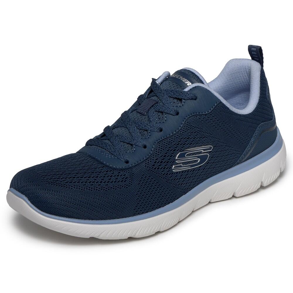 Zapatilla Mujer Skechers Summits Quiet Dream Tejido Azul 4/5